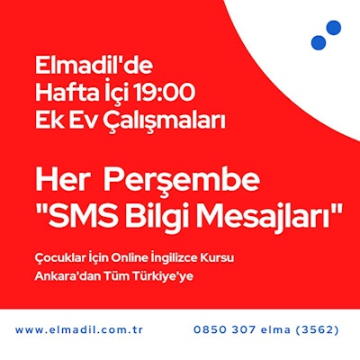 Çocuklar İçin İngilizce Kursu ve İngilizce Ders Saatleri